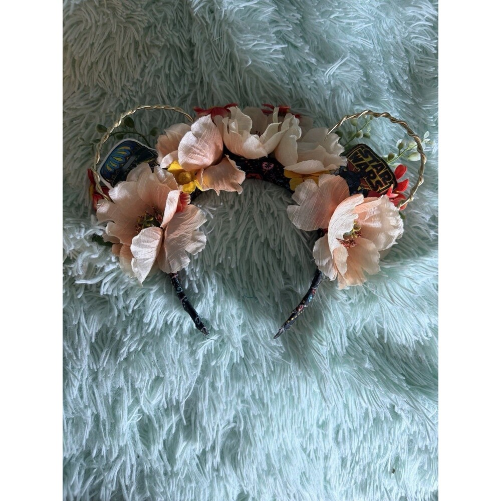 Disney Parks Minnie Ears Headband Custom Inspired Star Wars Floral Flowers